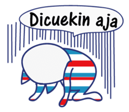 Border cat and Dotted bear Indonesian sticker #1801817