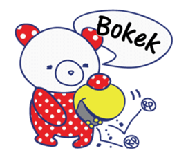 Border cat and Dotted bear Indonesian sticker #1801821