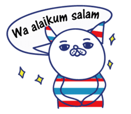 Border cat and Dotted bear Indonesian sticker #1801824