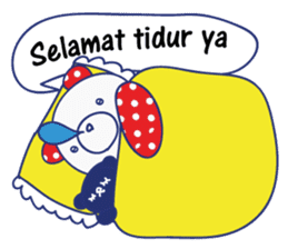 Border cat and Dotted bear Indonesian sticker #1801833
