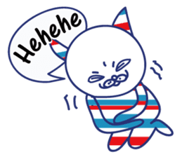 Border cat and Dotted bear Indonesian sticker #1801834