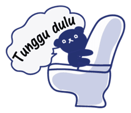 Border cat and Dotted bear Indonesian sticker #1801835