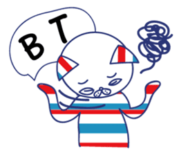 Border cat and Dotted bear Indonesian sticker #1801837