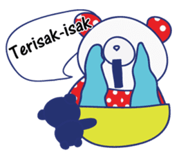 Border cat and Dotted bear Indonesian sticker #1801838