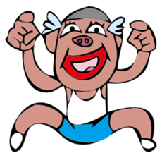 laugh too much sticker #1802110