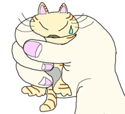 Cat with nine lives sticker #1802604