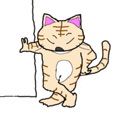 Cat with nine lives sticker #1802613