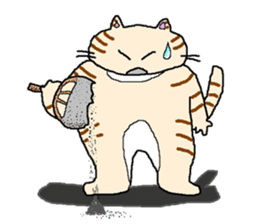 Cat with nine lives sticker #1802623