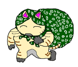 Cat with nine lives sticker #1802627