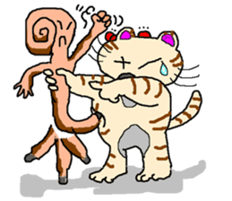 Cat with nine lives sticker #1802635