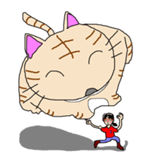 Cat with nine lives sticker #1802638