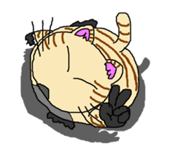 Cat with nine lives sticker #1802640