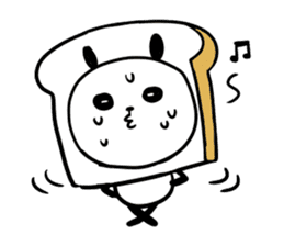 Panda bread sticker sticker #1802926