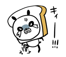 Panda bread sticker sticker #1802941