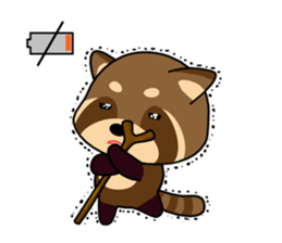 The lesser panda of bipedal locomotion sticker #1803131