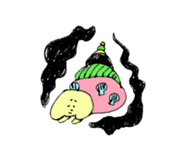 Life of a strange dog fluffy sticker #1803340