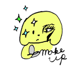 Life of a strange dog fluffy sticker #1803358