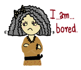 Cute vintage women sticker #1803525