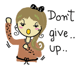 Cute vintage women sticker #1803531