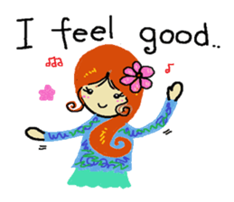 Cute vintage women sticker #1803534