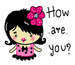 Cute vintage women sticker #1803541