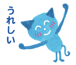 Blue Cat Thanks sticker #1804288