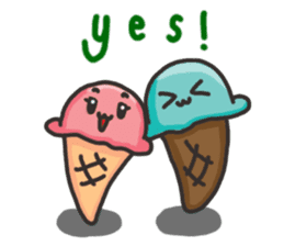 Ice-cream Couple sticker #1804650