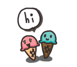 Ice-cream Couple sticker #1804661