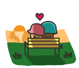 Ice-cream Couple sticker #1804668