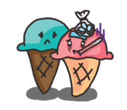 Ice-cream Couple sticker #1804671