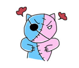 Cute zombie doll sticker #1804732