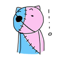 Cute zombie doll sticker #1804741