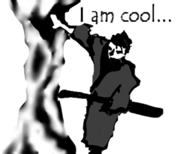 Sticker of ninja and samurai sticker #1804894