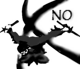 Sticker of ninja and samurai sticker #1804904