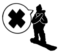 SNOWBOARDING Silhouette sticker #1805111