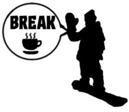 SNOWBOARDING Silhouette sticker #1805112