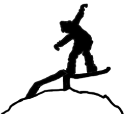 SNOWBOARDING Silhouette sticker #1805118