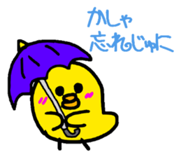 Piyopiyo kindergarten chick set sticker #1805372