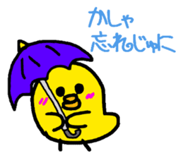 Piyopiyo kindergarten chick set sticker #1805372