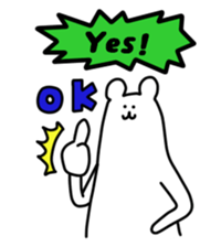 Shout of the white bear(English ver.) sticker #1805885