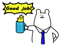 Shout of the white bear(English ver.) sticker #1805889