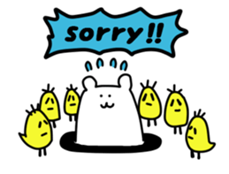 Shout of the white bear(English ver.) sticker #1805891