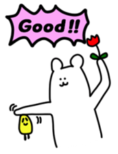 Shout of the white bear(English ver.) sticker #1805893