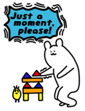 Shout of the white bear(English ver.) sticker #1805896