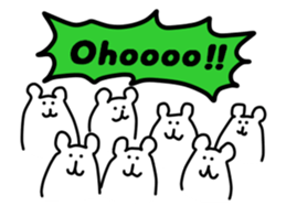 Shout of the white bear(English ver.) sticker #1805900