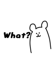 Shout of the white bear(English ver.) sticker #1805901