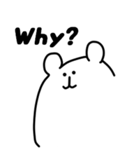 Shout of the white bear(English ver.) sticker #1805903