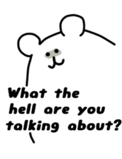 Shout of the white bear(English ver.) sticker #1805904