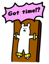 Shout of the white bear(English ver.) sticker #1805905