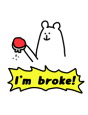 Shout of the white bear(English ver.) sticker #1805907